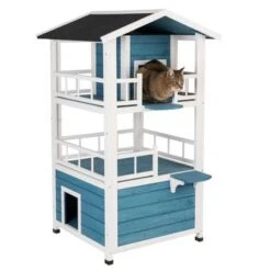Casita Penthouse Para Mascotas -Ofertas Mascotas Tienda 100914 katzenhaus penthouse fg 4373 9