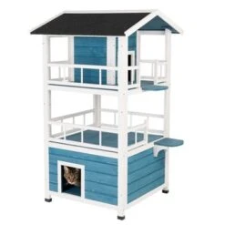 Casita Penthouse Para Mascotas -Ofertas Mascotas Tienda 100914 katzenhaus penthouse fg 4386 9