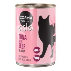 Cosma Asia En Gelatina 24 X 400 G -Ofertas Mascotas Tienda 101376 pla cosma asia tunabeef 400g 6
