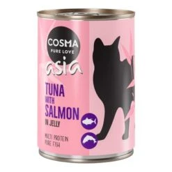 Cosma Asia En Gelatina 12 X 400 G -Ofertas Mascotas Tienda 102196 pla cosma asia tunasalmon 400g 3 1