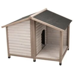 Caseta Para Perros Trixie Natura Con Terraza -Ofertas Mascotas Tienda 106396 pla trixie huette lodge mit terrasse hs 02 8