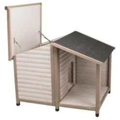 Caseta Para Perros Trixie Natura Con Terraza -Ofertas Mascotas Tienda 106397 106298 pla trixie huette lodge mit terrasse hs 02 4