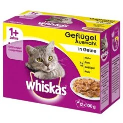 Megapack Whiskas 1+ Años 48 X 85 G En Bolsitas -Ofertas Mascotas Tienda 10954 pla whi gefluegelingelee 7