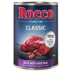Pack De Prueba Mixto: Rocco Classic 6 X 400 G -Ofertas Mascotas Tienda 110130 pla megapack rocco classic wildboar rind 400g hs 01 0