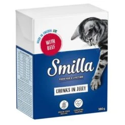 Smilla Bocaditos 24 X 370 G / 380 G -Ofertas Mascotas Tienda 111763 pla smilla chunksinjelly beef 380g 3
