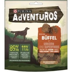 PURINA Adventuros Rico En Búfalo Con Granos Ancestrales -Ofertas Mascotas Tienda 142497 pla adventuros hundesnacks buffalo es 120g hs 01 5