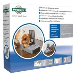 Comedero Automático Doble PetSafe® Para Mascotas -Ofertas Mascotas Tienda 145997 rasiosystems petsafe futterautomat 2mahlzeiten catdog 2x355xml hs 06 1