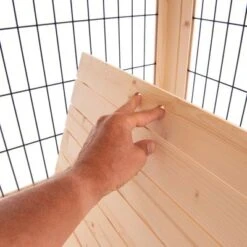 Jaula De Madera Dog Palace Para Perros -Ofertas Mascotas Tienda 167797 bodenplatten fg 7319 0