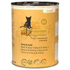 Catz Finefood En Latas 6 X 400 G -Ofertas Mascotas Tienda 172199 pla petsnature catzfinefood rindkalb 400g hs 01 0