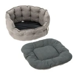 Cama Cozy EcoLIFE Gris Para Perros -Ofertas Mascotas Tienda 180712 cozy ecolife grau fg 6373 1