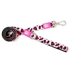 Correa Corta Max & Molly Leopard Pink Para Perros