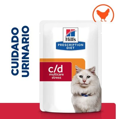 Hill's C/d Prescription Diet Urinary Stress Sobres Comida Húmeda Para Gatos