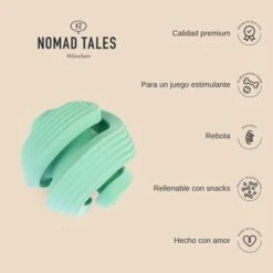 Pelota Portasnacks Nomad Tales Bloom Snack Roller Juguete Para Perros -Ofertas Mascotas Tienda 1 2023 02 nomadtales usps rollingball 1000x1000 uk 9
