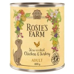 Pack Ahorro Rosie's Farm 24 X 800 G -Ofertas Mascotas Tienda 1 rosie sfarm adult chickenturkey 800g 1000x1000 0