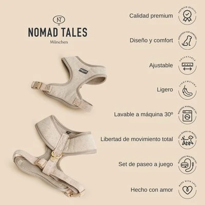 Arnés Nomad Tales Calma Burdeos Para Perros 3 Arnés Nomad Tales Calma Burdeos Para Perros - Imagen 3
