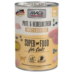 MAC's 12 X 400 G En Latas Para Gatos 17 MAC's 12 X 400 G En Latas Para Gatos -Ofertas Mascotas Tienda 217997 pla macs katzenfutter pute heidelbeeren 400g hs 01 7