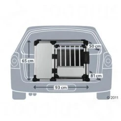 Jaula De Transporte Trixie De Aluminio -Ofertas Mascotas Tienda 220051 transportbox alu2 1