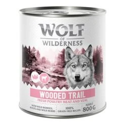 Wolf Of Wilderness Expedition 6 X 800 G -Ofertas Mascotas Tienda 2309 wow poultry based wooded trail 800g front 1000x1000 2