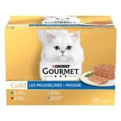 Megapack Gourmet Gold Mousse 48 X 85 G -Ofertas Mascotas Tienda 246396 pla nestle sparpaket gourmet gold feine pastete mix 24x85g hs 01 3