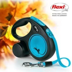 Correa Extensible Flexi New Neon Azul Con Cinta De 5 M -Ofertas Mascotas Tienda 253696 flexi new neon gurt leine blau 5m hs 06 8