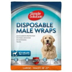 Simple Solution Pañal Desechable Para Perros Macho -Ofertas Mascotas Tienda 265998 pla simplesolution disposable male wrap large hs 01 0
