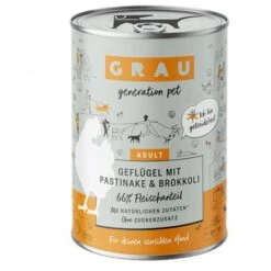 GRAU Cordero Puro Con Aceite De Linaza Comida Húmeda Para Perros -Ofertas Mascotas Tienda 268398 pla grau hundefutter gefluegel pastinake brokkoli 400g hs 01 9 1