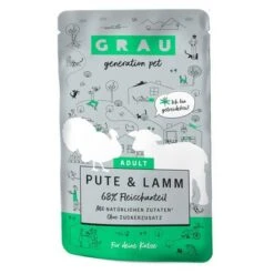 GRAU Adulto Sin Cereales Para Gatos 16 X 125 G -Ofertas Mascotas Tienda 269097 pla grau katze pute lamm pouch 125g hs 03 3