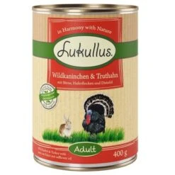 Lukullus Variado En Pack Ahorro: 24 X 400 G 4 Surtidos -Ofertas Mascotas Tienda 28048 pla lukullus wildkaninchen truthahn 6 x 400 g 7