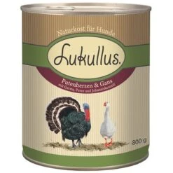 Pack Ahorro: Lukullus 24 X 800 G -Ofertas Mascotas Tienda 28050 pla lukullus putenherzen gans 6 x 800 g 1