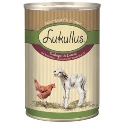 Lukullus Variado En Pack Ahorro: 24 X 400 G 4 Surtidos -Ofertas Mascotas Tienda 28053 pla lukullus gefluegel lamm 6 x 400 g 6
