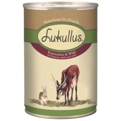 Lukullus Variado En Pack Ahorro: 24 X 400 G 4 Surtidos -Ofertas Mascotas Tienda 28057 pla lukullus kaninchen wild 6 x 400 g 9