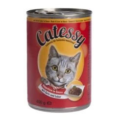 Catessy Bocaditos 12 X 400 G En Latas -Ofertas Mascotas Tienda 28346 PLA Catessy Megapack Dose Ente Leber in Sauce 6 x 400 g 2