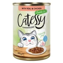 Catessy Bocaditos 24 X 400 G En Latas - Pack Ahorro -Ofertas Mascotas Tienda 28347 pla catessy gravy veal 400g 7