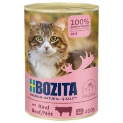 Bozita Comida Húmeda Para Gatos 12 X 400 G - Pack Ahorro -Ofertas Mascotas Tienda 289296 pla bozita beef pate catcat 400g hs 01 8