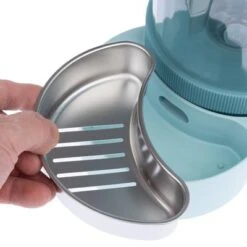 TIAKI Tolva Para Pienso Y Agua, Azul Claro Para Mascotas -Ofertas Mascotas Tienda 302396 tiaki wasser und futterspender fg 6114 4