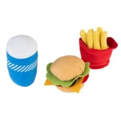 Menú De Hamburguesa Squeaky Juguete Para Perros -Ofertas Mascotas Tienda 309997 hundespielzeug squeaky burguermenu hs 03 8