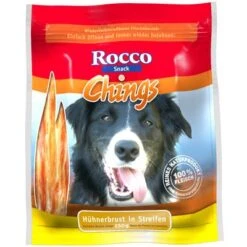 Megapack Rocco Chings Originals Láminas De Carne Para Perros 15 X 250 G -Ofertas Mascotas Tienda 32418 PLA Rocco Chings Huehnerbrust in Streifen 250 g 3