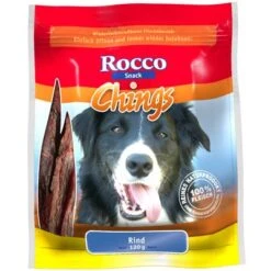 Megapack Rocco Chings Originals Láminas De Carne Para Perros 15 X 250 G -Ofertas Mascotas Tienda 32486 PLA Rocco Chings Rind semi Moist 120 g 3