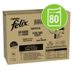 Jumbopack Felix Fantastic 80 X 85 G -Ofertas Mascotas Tienda 326496 nestle megapack felix sogutwieesaussieht pouches fishmix 80x85g hs 03 0