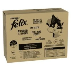 Jumbopack Felix Fantastic 80 X 85 G -Ofertas Mascotas Tienda 326496 pla nestle megapack felix sogutwieesaussieht pouches fishmix 80x85g hs 01 0