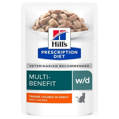 Hill's Prescription Diet W/d Con Pollo Sobres Para Gatos 2 Hill's Prescription Diet W/d Con Pollo Sobres Para Gatos - Imagen 2