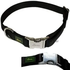 Collar Hunter Vario-Basic Alu-Strong Negro Para Perros -Ofertas Mascotas Tienda 36774 Hunter Halsband AluSt 1