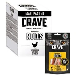 Crave Maxi High Protein Rolls Snacks Para Perros -Ofertas Mascotas Tienda 371397 mars crave maxi highprotein rolls hs 03 3