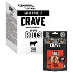 Crave Maxi High Protein Rolls Snacks Para Perros -Ofertas Mascotas Tienda 371398 mars crave maxi highprotein rolls rind hs 03 0