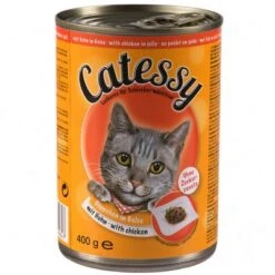 Catessy Bocaditos 24 X 400 G En Latas - Pack Ahorro -Ofertas Mascotas Tienda 373821 catessy gelee huhn 8 1