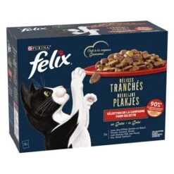 Felix Deliciously Sliced 48 X 80 G - Pack Ahorro 7 Felix Deliciously Sliced 48 X 80 G - Pack Ahorro -Ofertas Mascotas Tienda 376197 pla felix deliciously sliced farm hs 01 8
