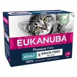 Eukanuba Grain Free Adult 12 X 85 G Para Gatos -Ofertas Mascotas Tienda 381806 pla eukanuba getreidefrei katzen lamm 18x85g hs 01 9