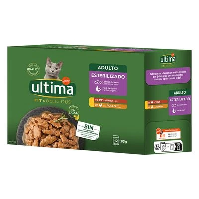 Ultima Cat Fit & Delicious Comida Húmeda 12 X 85 G 1 Ultima Cat Fit & Delicious Comida Húmeda 12 X 85 G