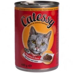 Catessy Bocaditos 24 X 400 G En Latas - Pack Ahorro -Ofertas Mascotas Tienda 400g ente und leber 1000x10 4