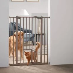 Barrera Savic Dog Barrier Con Puerta Gatera -Ofertas Mascotas Tienda 50424 savic absperrgitter dog barrier katzentuer hs 02 7